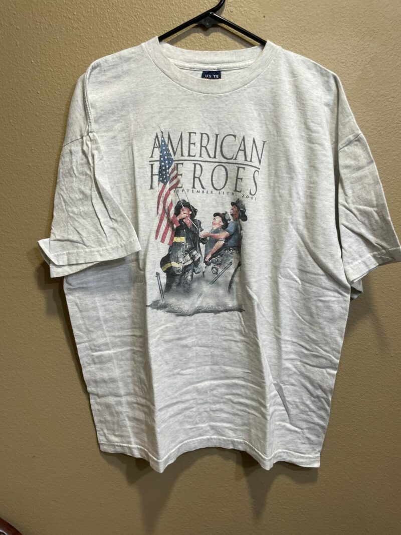 Support 9/11 American Heroes Vintage T Shirt In Memory