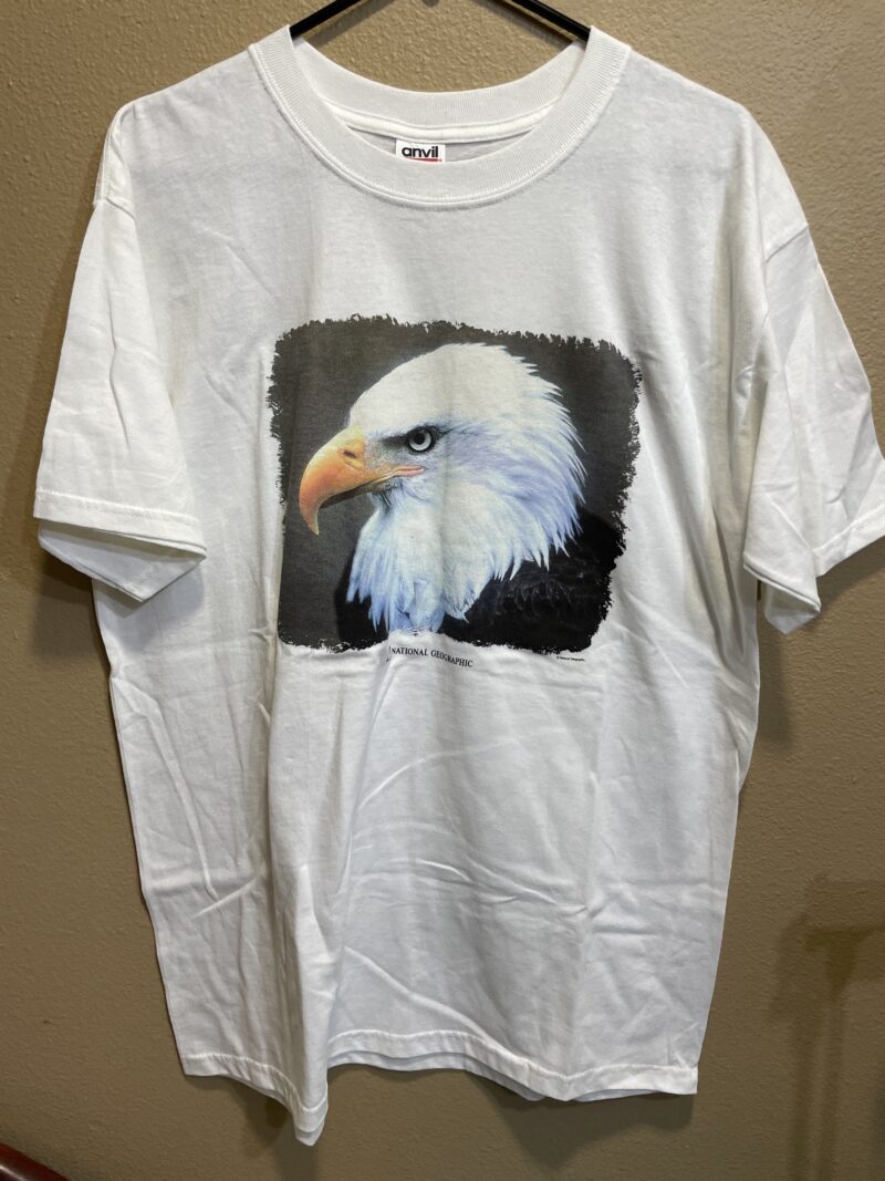 Vintage National Geographic Promo Bald Eagle Animal Rights T-Shirt