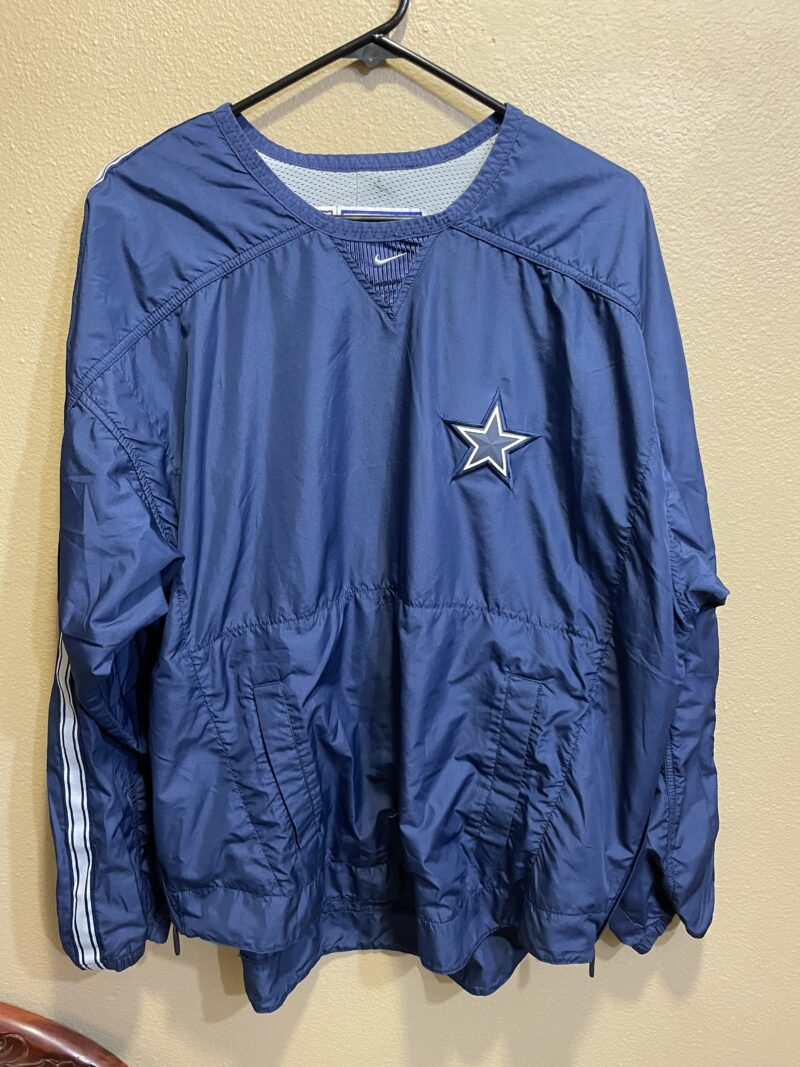 Vintage 1980's Dallas Cowboys Warm Up Jacket Nike White Tag x Pro Line