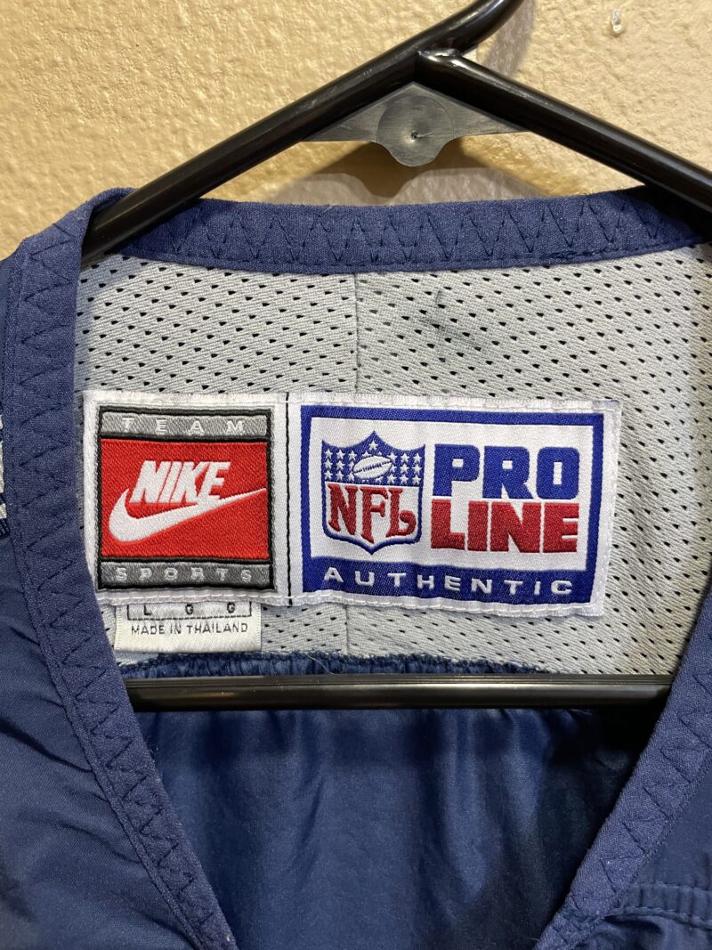 Vintage 1980's Dallas Cowboys Warm Up Jacket Nike White Tag x Pro Line - Image 2