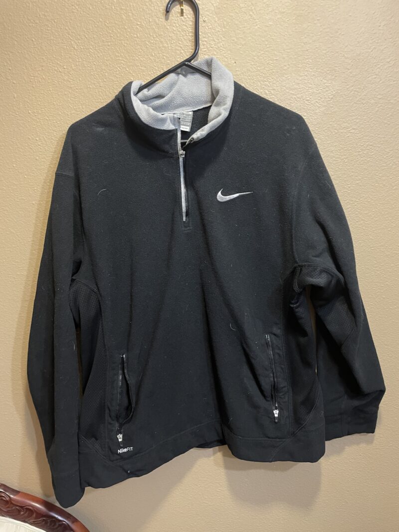 Vintage Nike Black Gray Fleece 1990's Gray Tag