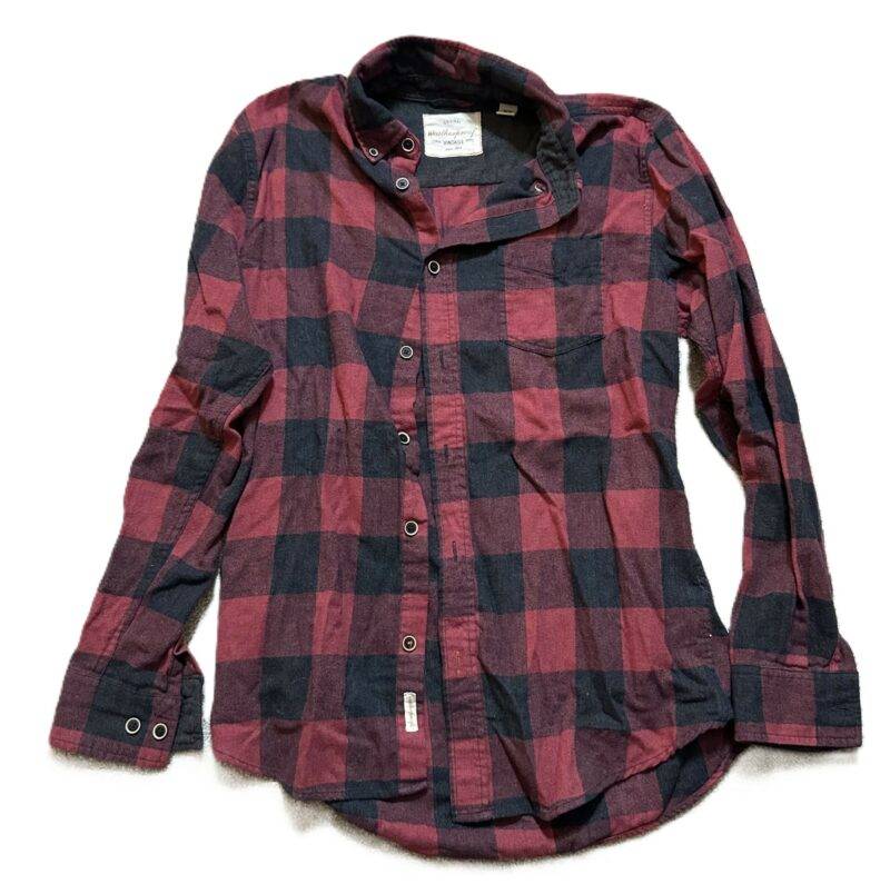 Upcycled Flannel Rolling Stones Rock Concert Flannel - CC Originals - Image 2