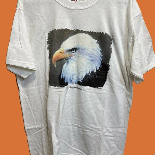 Vintage National Geographic Promo Bald Eagle Animal Rights T-Shirt