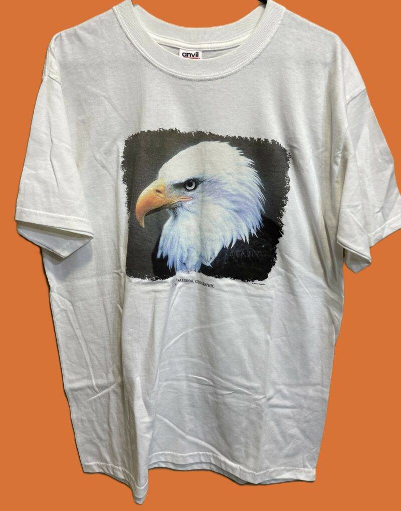 Vintage National Geographic Promo Bald Eagle Animal Rights T-Shirt