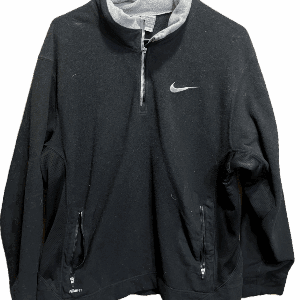 Vintage Nike Black Gray Fleece 1990's Gray Tag