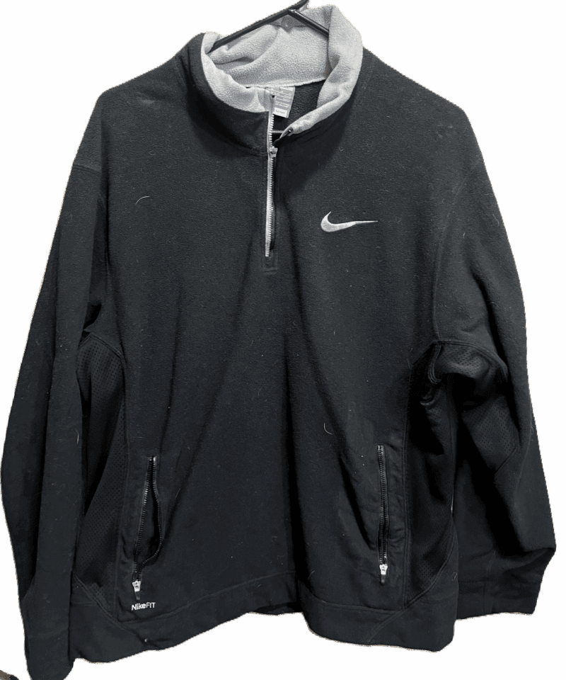 Vintage Nike Black Gray Fleece 1990's Gray Tag