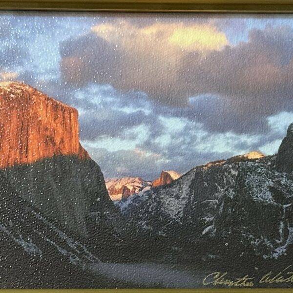 Christine White Loberg - View of Valley Sunset High Quality Canvas Photo 5" x 7"