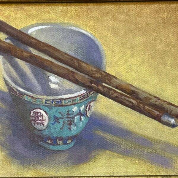 Gloria Nillson Listed Artist Shadow Play | Oil on Linen 8" x 6"