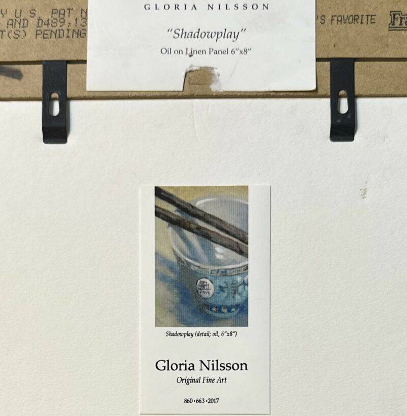 Gloria Nillson Listed Artist Shadow Play | Oil on Linen 8" x 6" - Image 3