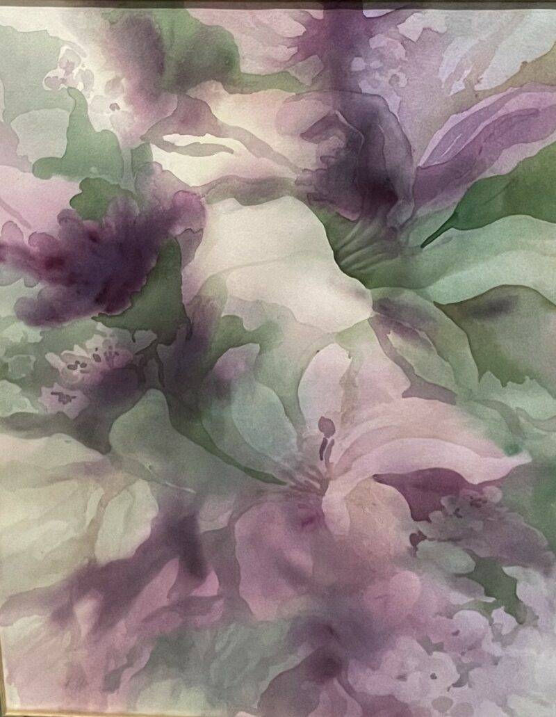 Floral Abstract Watercolor Painting