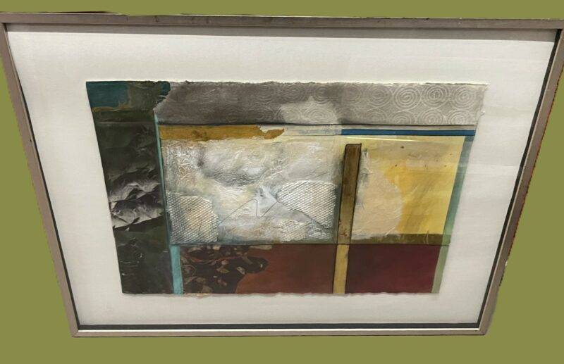 Original Mixed Media Signed Painting Collage - Abstract Contemporary Art 36" x 48" - Image 2