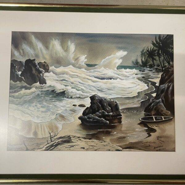 Norman Gordon - Pair of Original Watercolors of Ocean Coast - Lincoln City, Oregon 18" x 24"