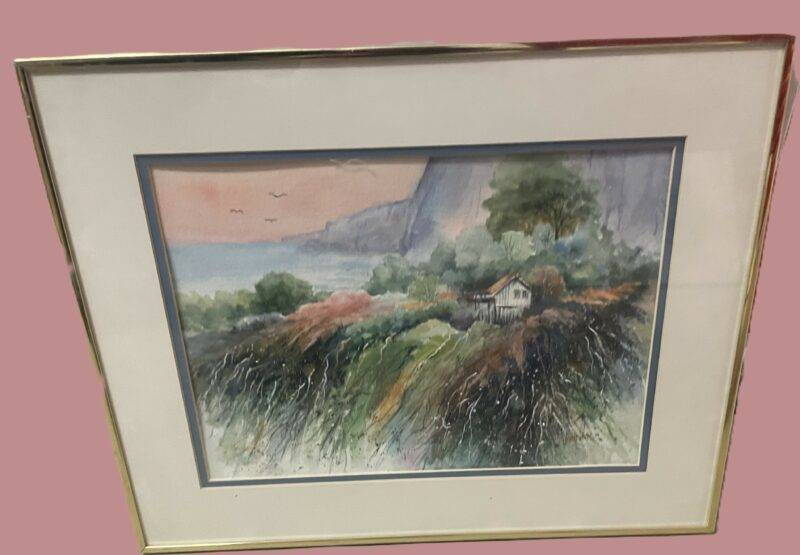 Original Watercolor on the Hill Bright and Brilliant 18 x 24 - Image 2