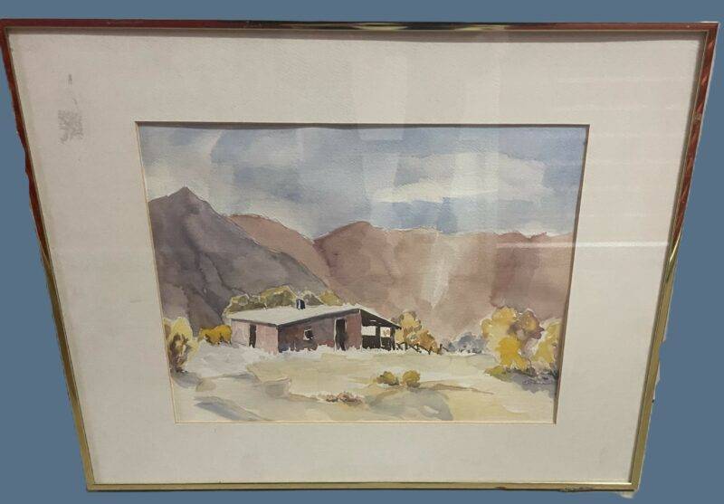 Lagg Homestead by Cathrine Stone - Original late 1960's Watercolor 16" x 20" - Image 2