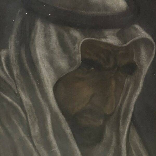 Beautiful Portrait of Man Pastel Painting Framed