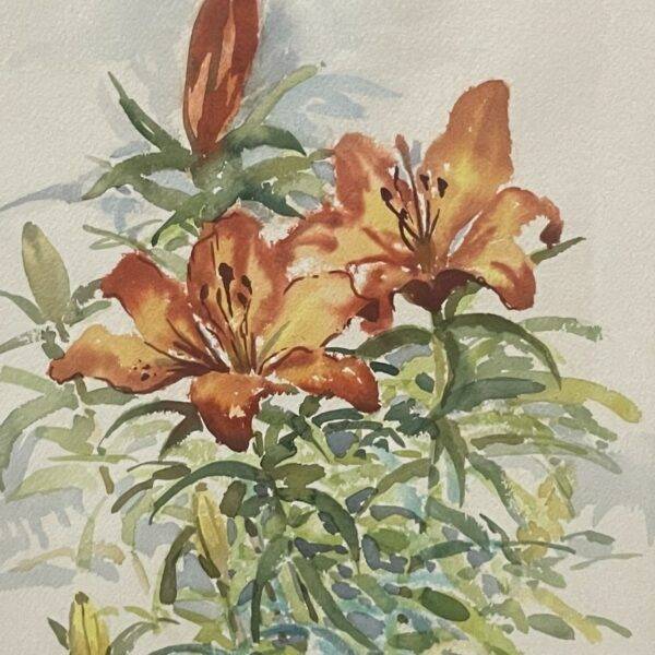 Joyce Olson - Flowers from Heaven Original Floral Watercolor Signed