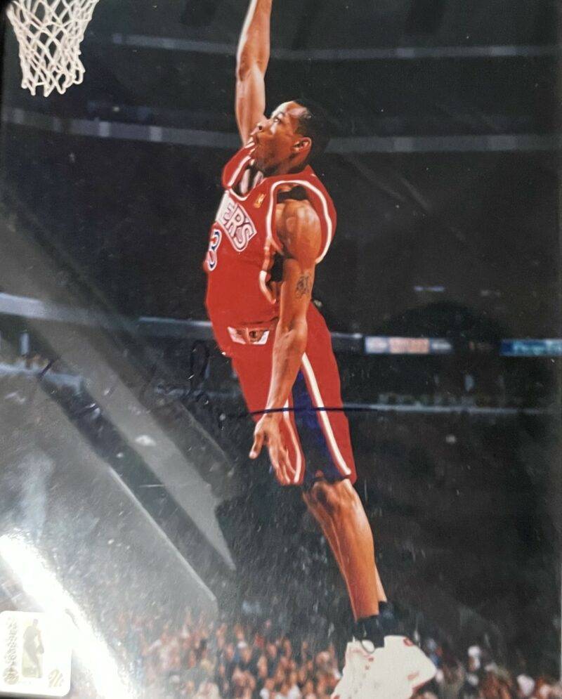 Allen Iverson "The Answer" Signed NBA Photograph 8" x 10"