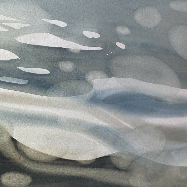 K Wengi O'Connor - Original Abstract Watercolor Painting - Listed Artist 18" x 30"