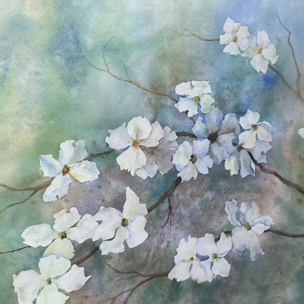 Michael Ferguson Original Floral Watercolor - Seattle Washington Listed Artist 24" x 36"