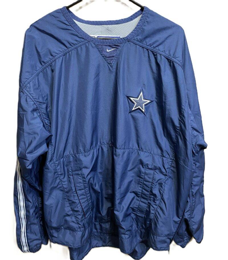 Vintage 1980's Dallas Cowboys Warm Up Jacket Nike White Tag x Pro Line