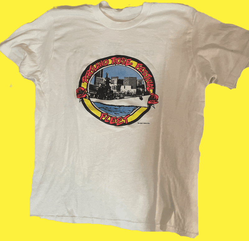 Vintage Portland Rose Festival Fleet Vintage 1990's White T-Shirt XL - Image 2