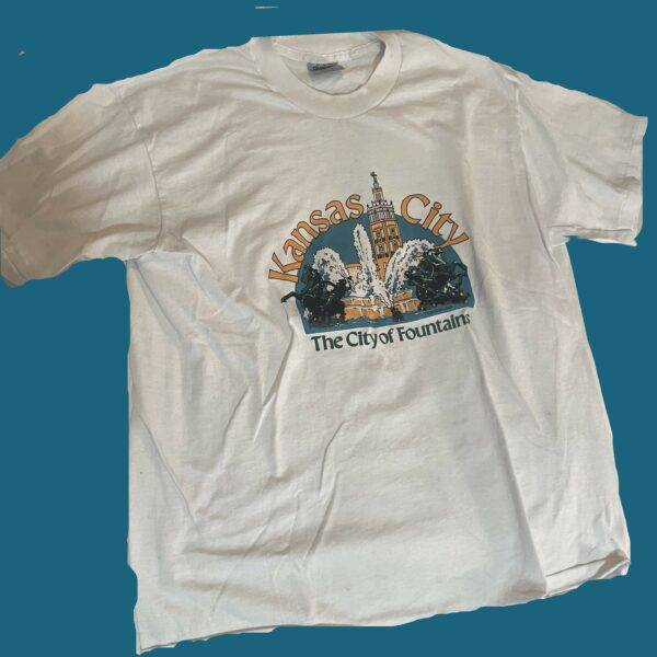 Vintage Kansas City Missouri Home Town White T-Shirt 1990's