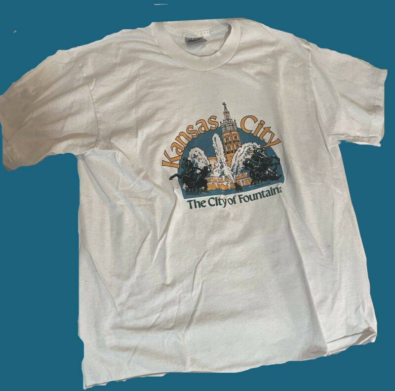 Vintage Kansas City Missouri Home Town White T-Shirt 1990's