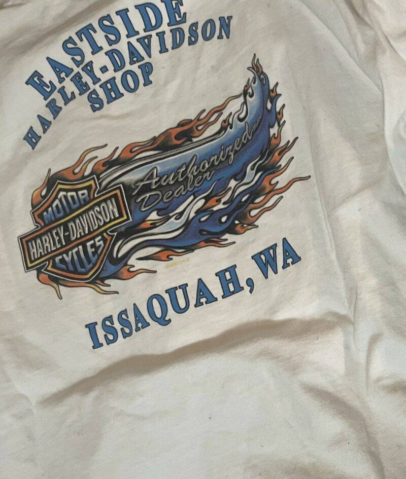 Eastside Harley-Davidson Shop Issaquah Washington - Vintage Long Sleeve 2000's