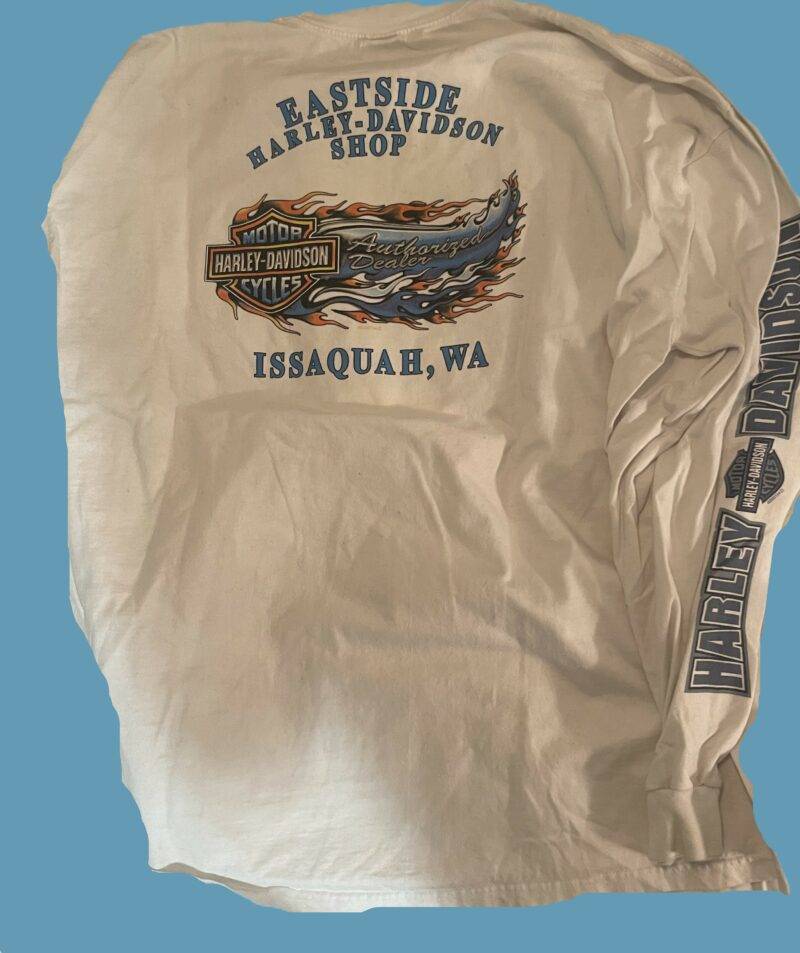 Eastside Harley-Davidson Shop Issaquah Washington - Vintage Long Sleeve 2000's - Image 2