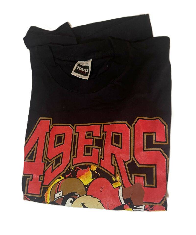 Rare San Francisco 49ers Taz Tazmanian Devil Vintage 1990's T-Shirt - Size XL - Image 3