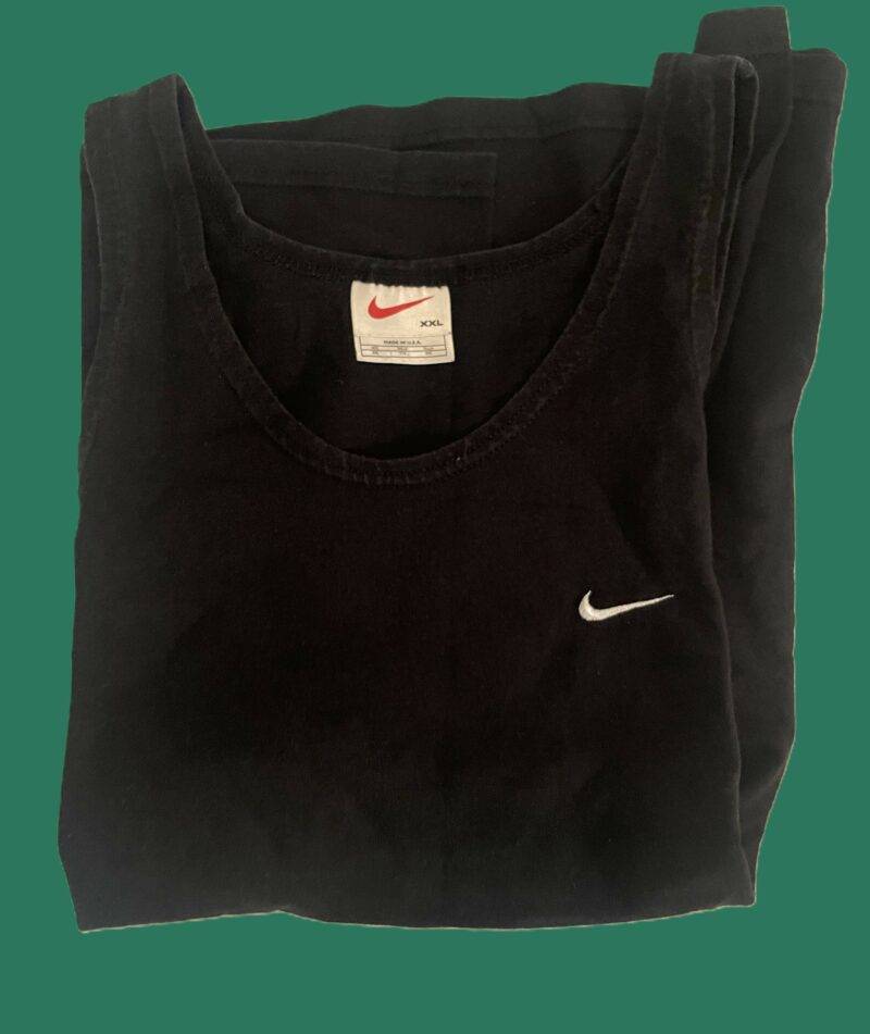 Nike Tank Top White Label Simple Logo Made In USA 1990's - Image 3