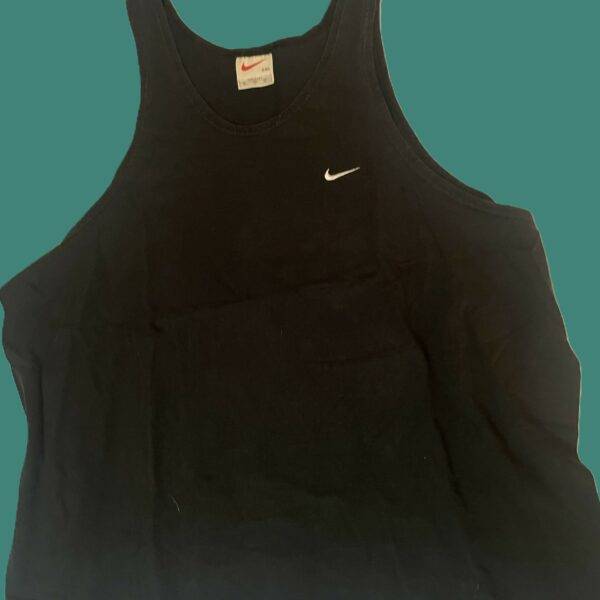 Nike Tank Top White Label Simple Logo Made In USA 1990's