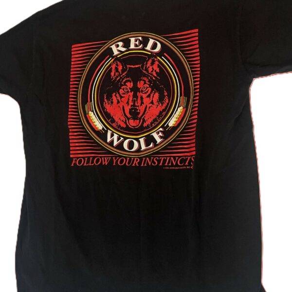 Vintage Red Wolf Brewing Follow Your Instincts T-Shirt XL