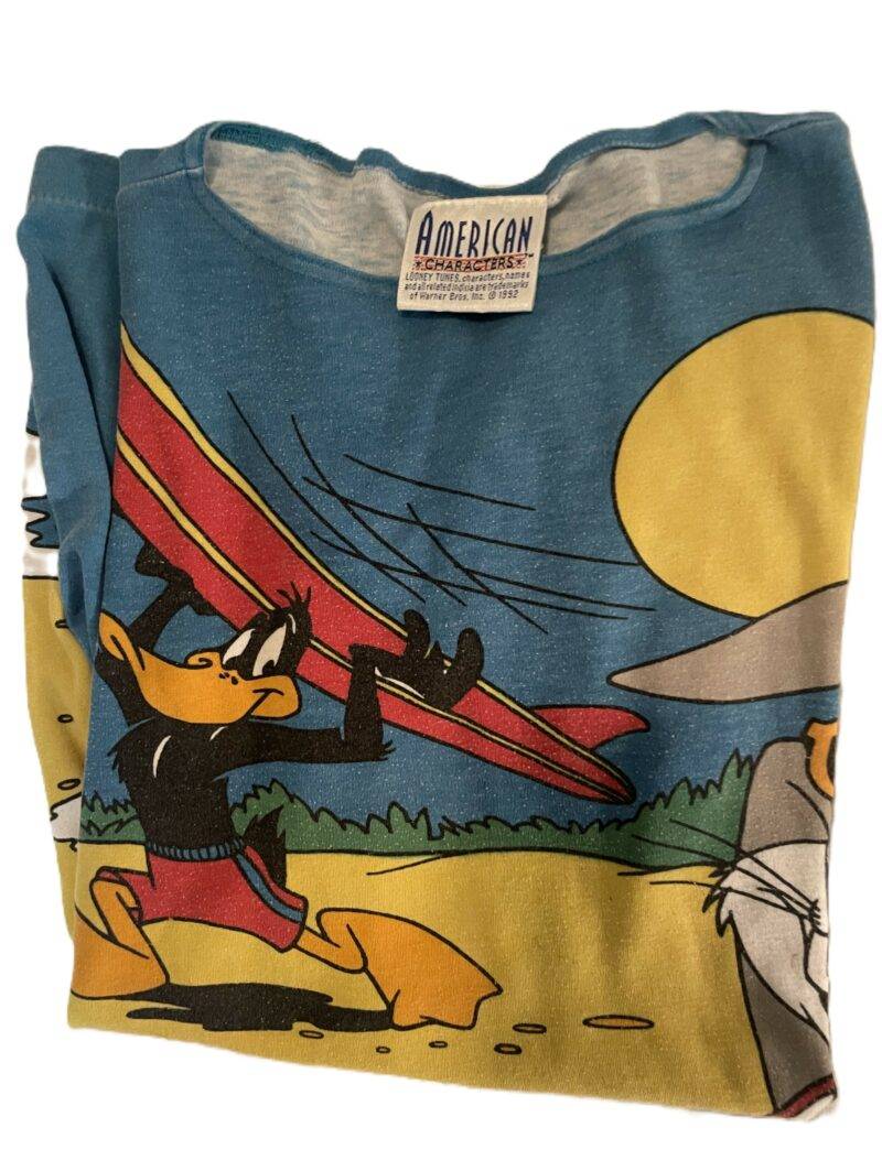 Bugs Bunny Daffy Duck AOP Vintage 1980's T-Shirt Single Stitch - 1 of a Kind - Image 2