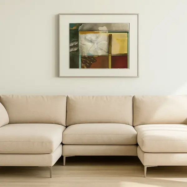 Original Mixed Media Signed Painting Collage - Abstract Contemporary Art 36" x 48"