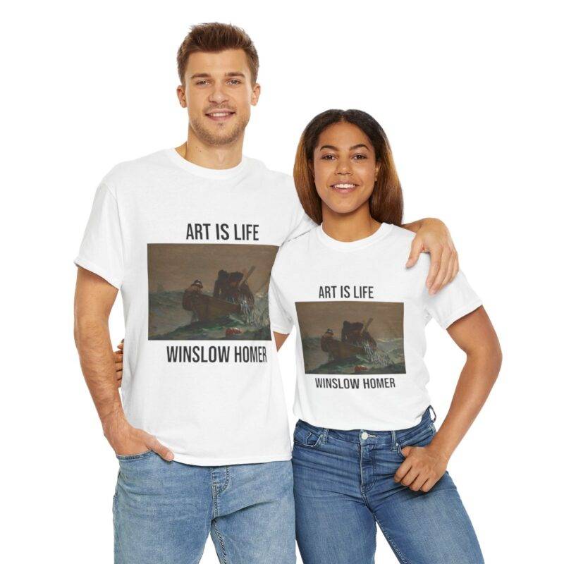 Winslow Homer The Herring Net - Art is Life Unisex T-Shirt - Image 3