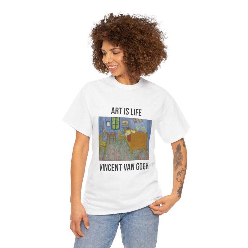 Vincent Van Gogh The Bedroom - Art is Life Unisex T-Shirt - Image 3