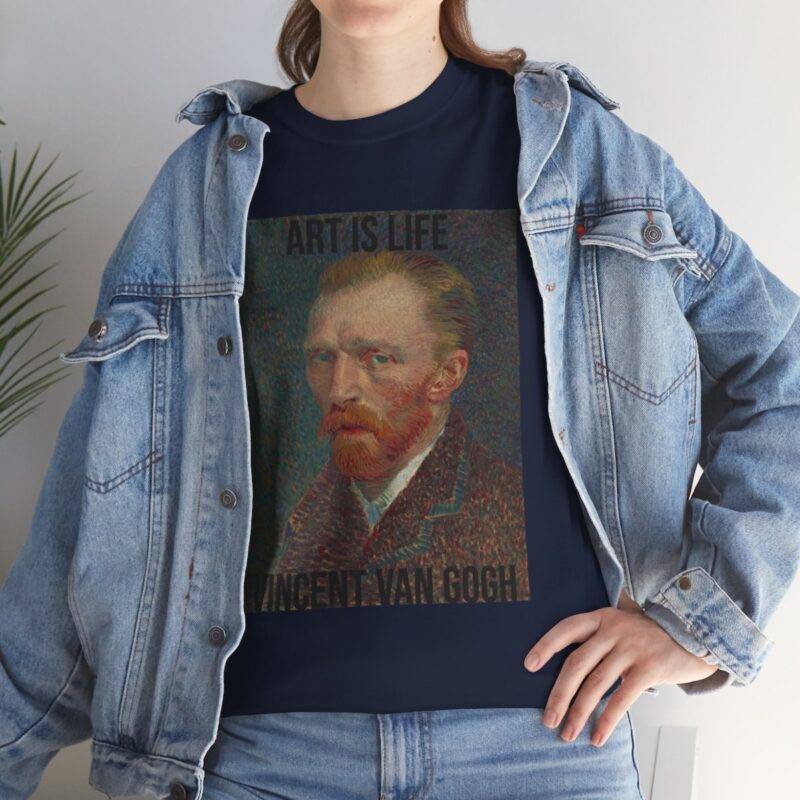 Vincent Van Gogh Self Portrait - Art is Life Unisex T-Shirt - Image 2