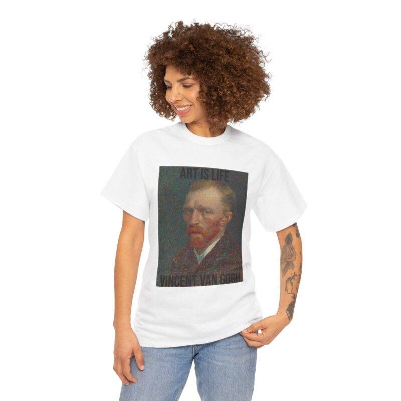 Vincent Van Gogh Self Portrait - Art is Life Unisex T-Shirt - Image 4