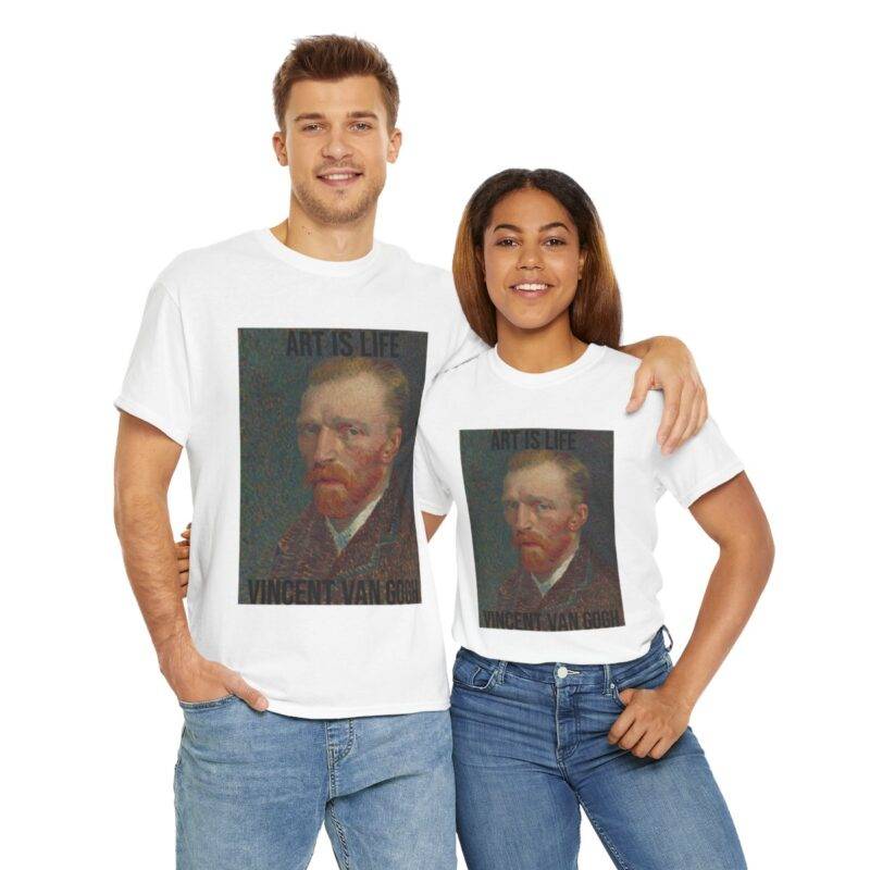 Vincent Van Gogh Self Portrait - Art is Life Unisex T-Shirt - Image 5