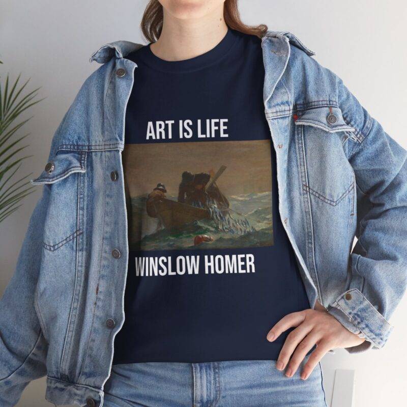 Winslow Homer The Herring Net - Art is Life Unisex T-Shirt - Image 4