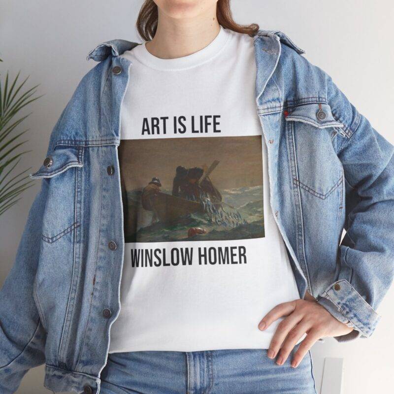 Winslow Homer The Herring Net - Art is Life Unisex T-Shirt - Image 2