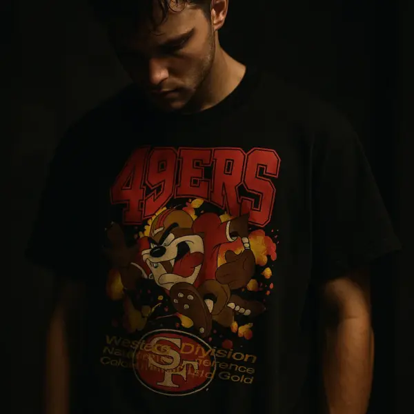 Vintage San Francisco 49ers Tasmanian Devil T-Shirt - Extra Large Taz