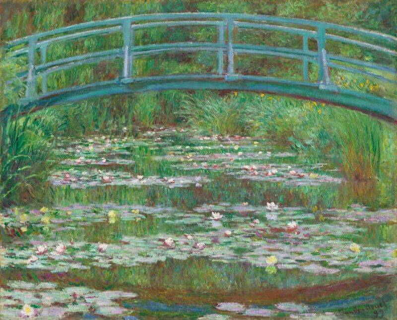 Claude Monet Bridge Over Water Lilies - Fine Art Reproduction Painting