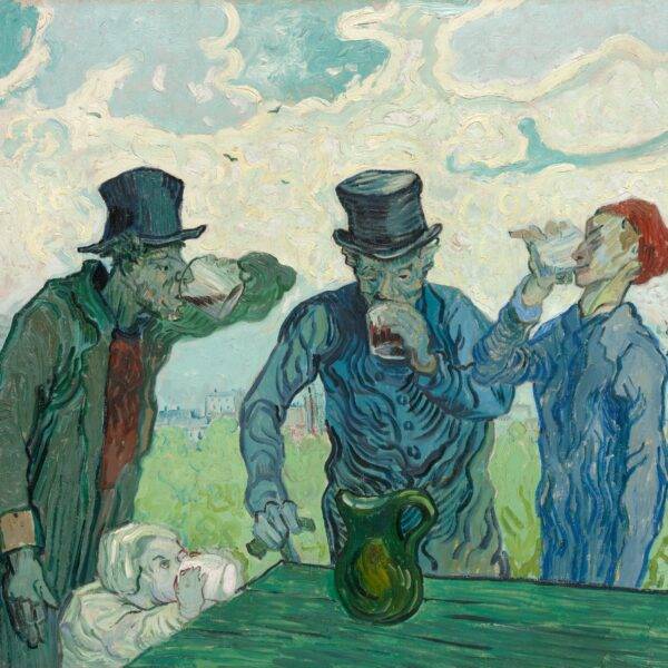 Vincent Van Gogh The Drinkers - Fine Art Reproduction Painting
