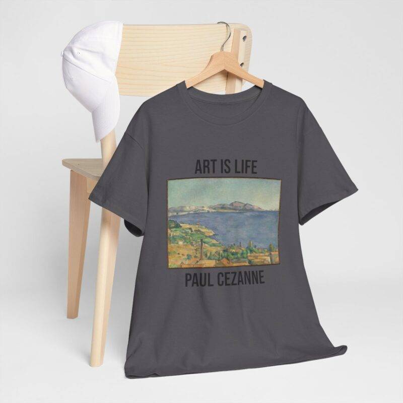 Paul Cezanne The Gulf of Marseilles - Art is Life T-Shirt - Image 3