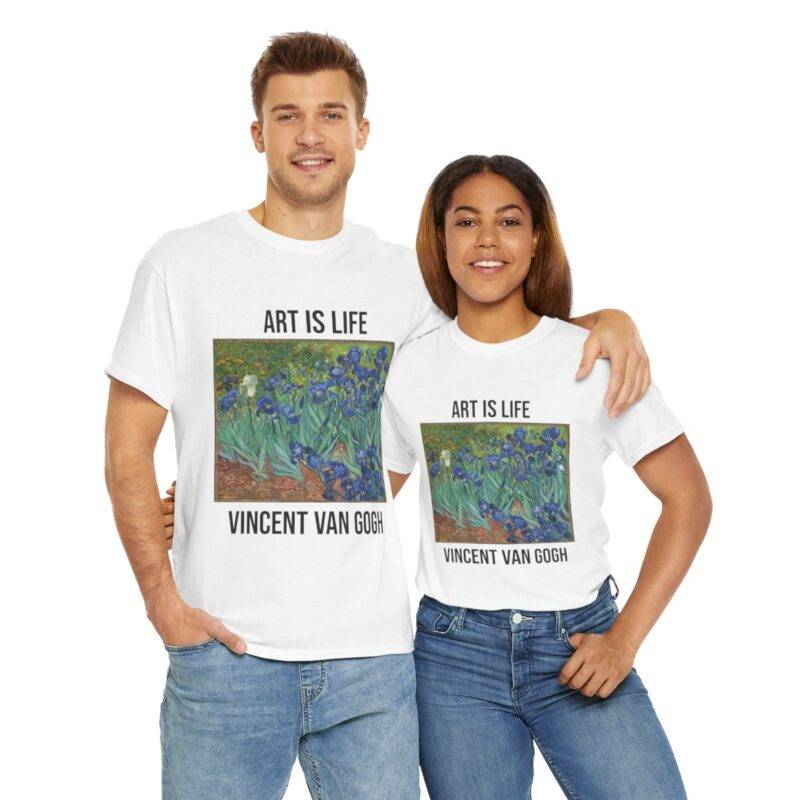 Vincent Van Gogh Irisis - Art is Life T-Shirt - Image 4