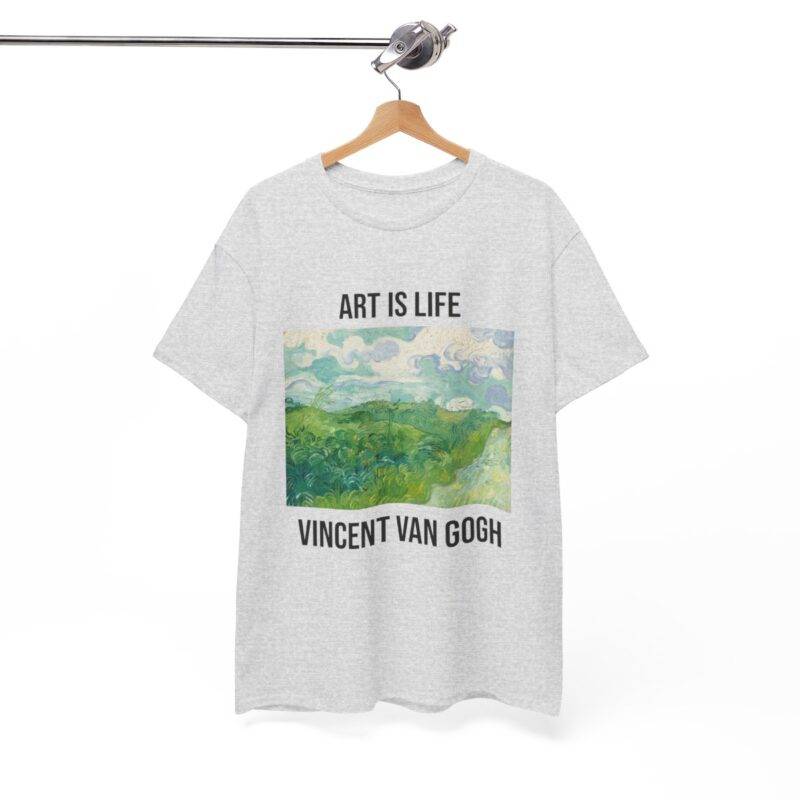 Vincent Van Gogh Green Wheat Fields - Art is Life T-Shirt - Image 3