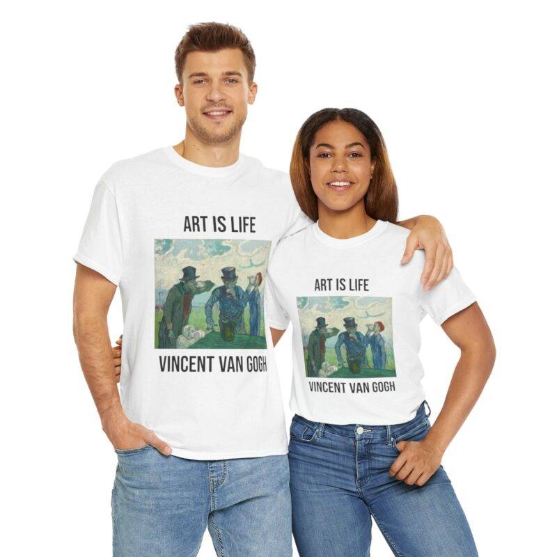 Vincent Van Gogh The Drinkers - Art is Life Unisex T-Shirt - Image 4
