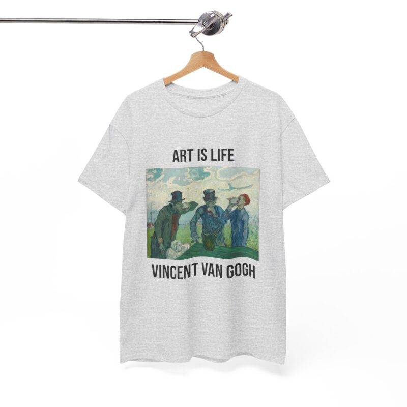 Vincent Van Gogh The Drinkers - Art is Life Unisex T-Shirt - Image 3